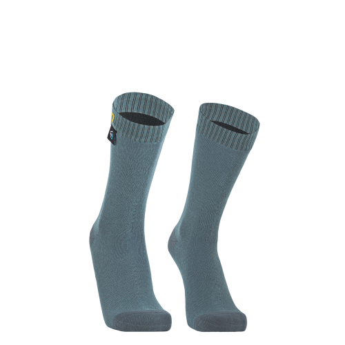 Ultra Thin Crew Socks Mist Peak Blue